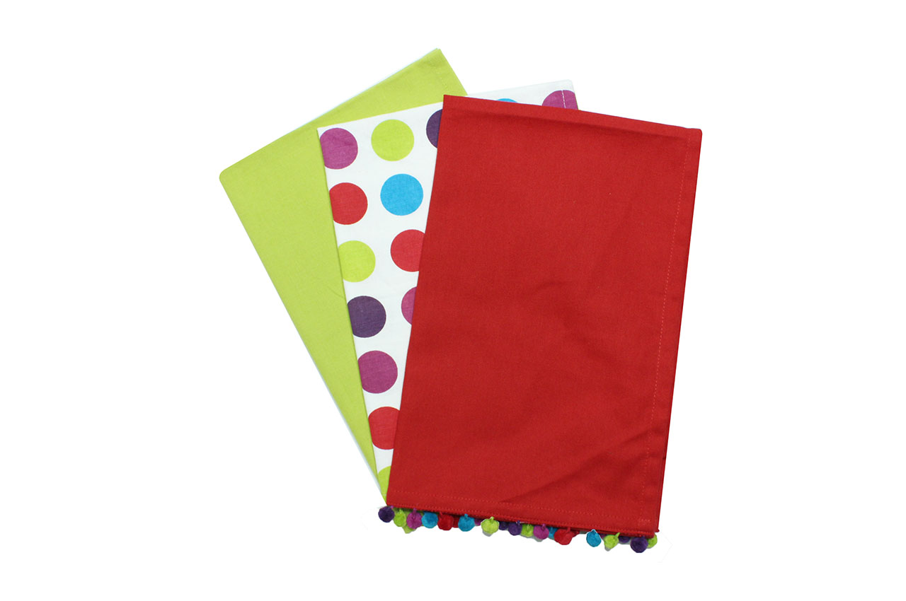Jazzy Polka Kitchen Towels Set of 3 Pcs