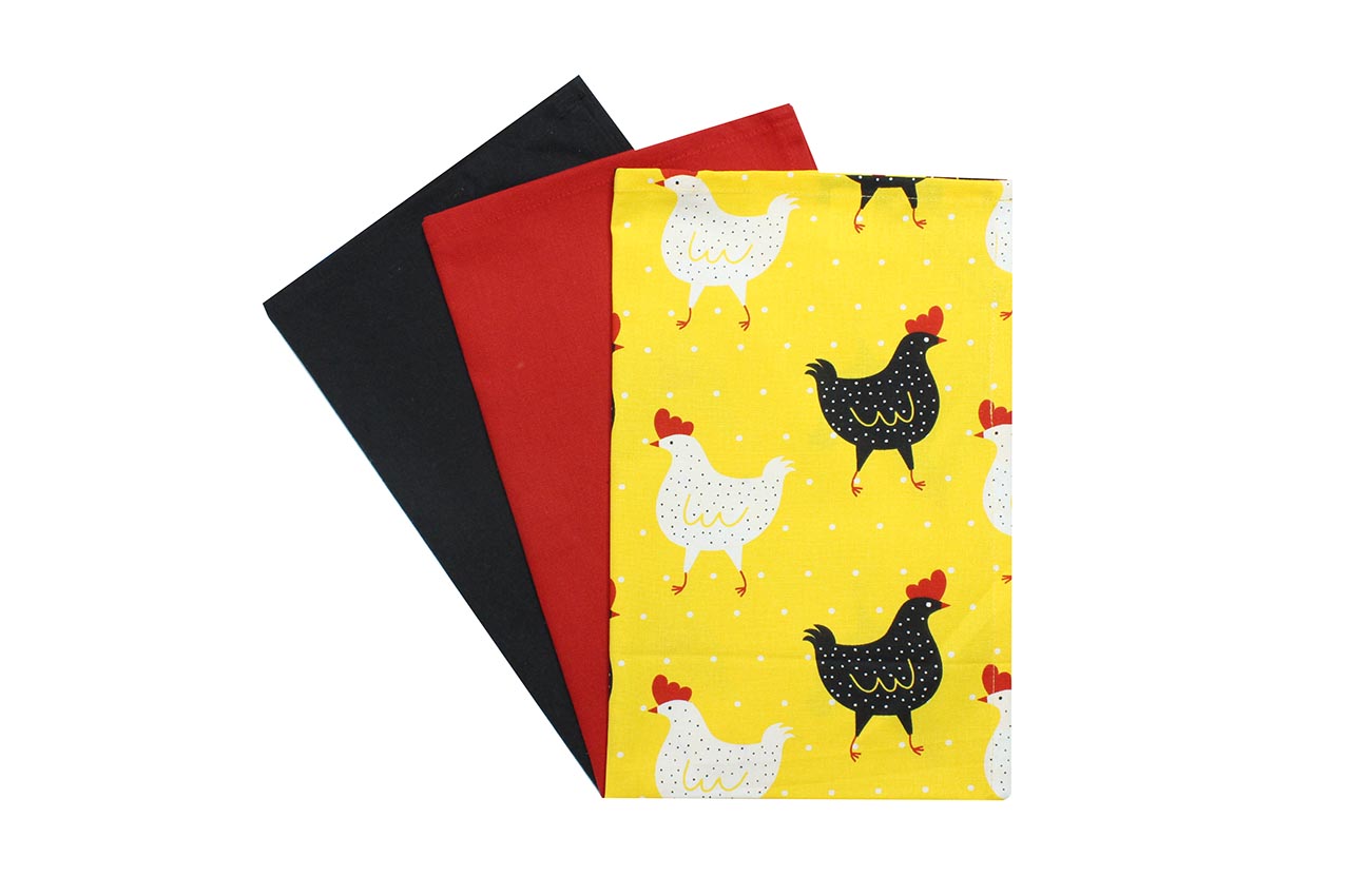Rooster Kitchen Towel (18*27 Inches) Set of 3 Pc